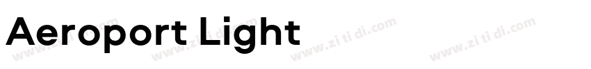 Aeroport Light字体转换